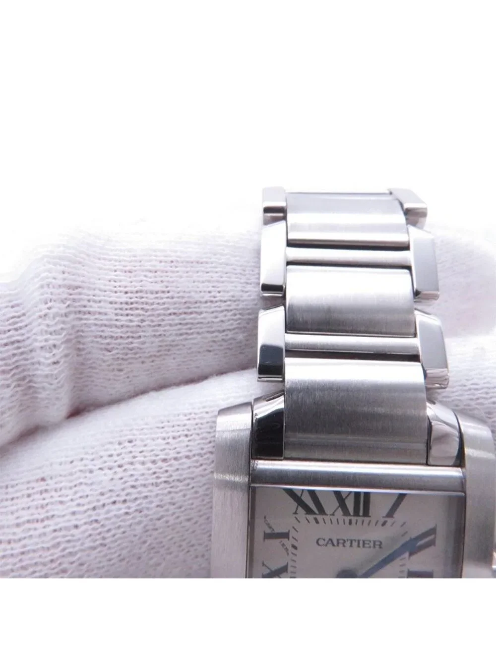 Cartier Tank Francaise SM Watch Ivory Dial Quartz